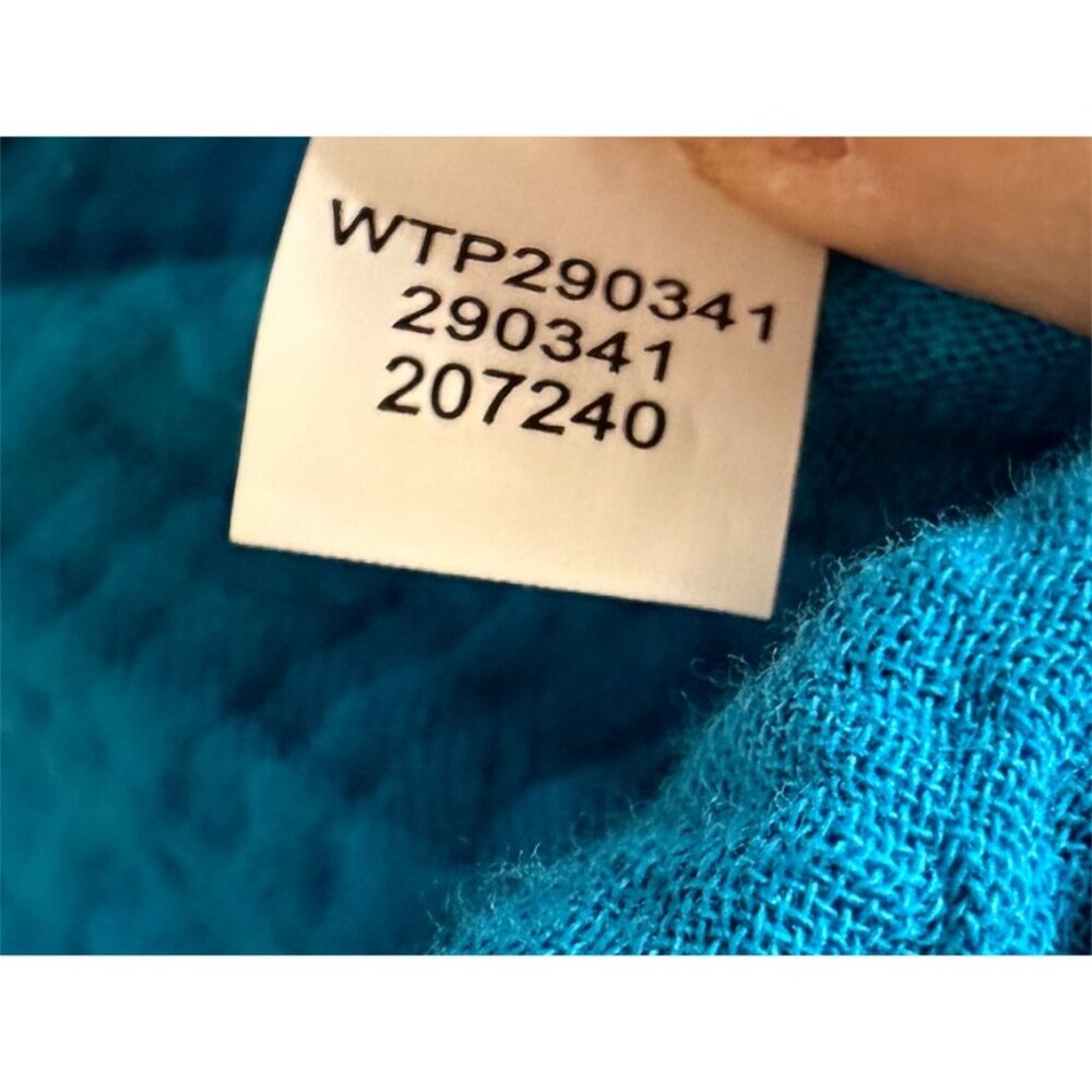 J.Jill Cotton-Gauze Split-Hem Tunic Lightweight Turquoise L - Picture 8 of 11